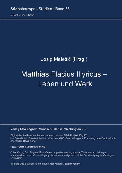 Produktbild: Matthias Flacius Illyricus - Leben und Werk