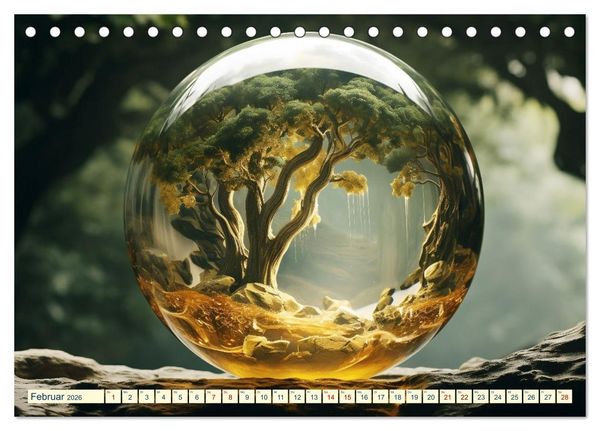 Produktbild: Sph&auml;renwelten (Tischkalender 2026 DIN A5 quer), CALVENDO Monatskalender