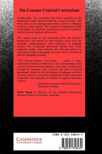 Produktbild: The Learner-Centred Curriculum
