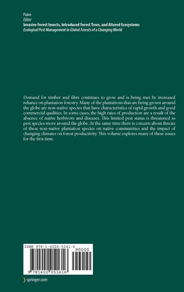 Produktbild: Invasive Forest Insects, Introduced Forest Trees, and Altered Ecosystems