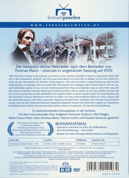 Produktbild: Der Zauberberg [4 DVDs]