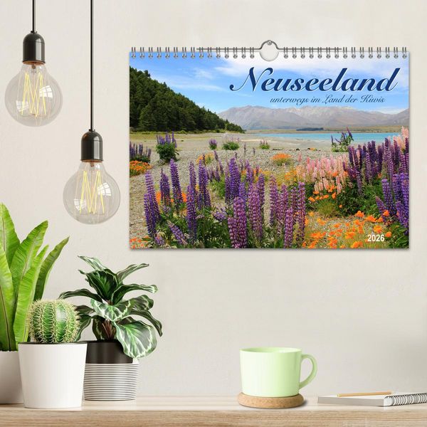 Produktbild: Neuseeland - unterwegs im Land der Kiwis (Wandkalender 2026 DIN A4 quer), CALVENDO Monatskalender
