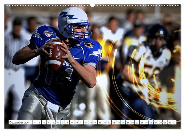Produktbild: HEROES - American Football (hochwertiger Premium Wandkalender 2026 DIN A2 quer), Kunstdruck in Hochglanz