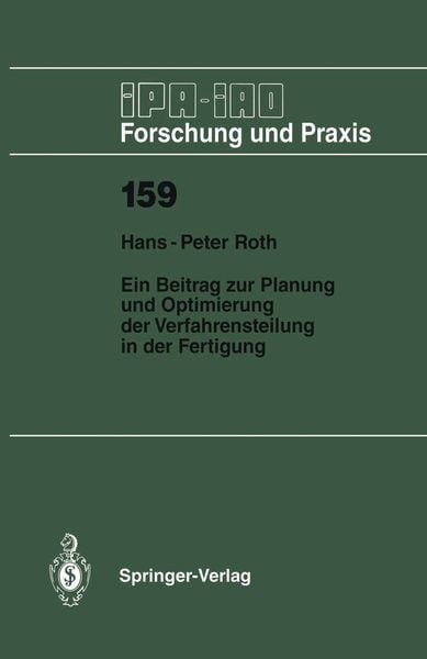 Produktbild: Ein Beitrag zur Planung und Optimierung der Verfahrensteilung in der Fertigung