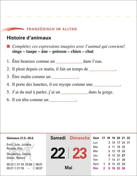 Produktbild: Franz&ouml;sisch Sprachkalender 2027 - Franz&ouml;sisch lernen leicht gemacht - Tagesabrei&szlig;kalender