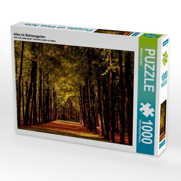 CALVENDO Puzzle Allee im Schlossgarten | 1000 Teile Lege-Größe 64x48cm Foto-Puzzle für glückliche Stunden