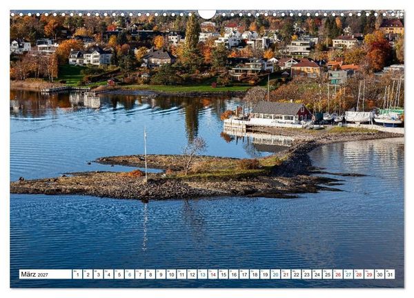 Produktbild: Oslo mit dem Oslofjord (Wandkalender 2027 DIN A3 quer), CALVENDO Monatskalender