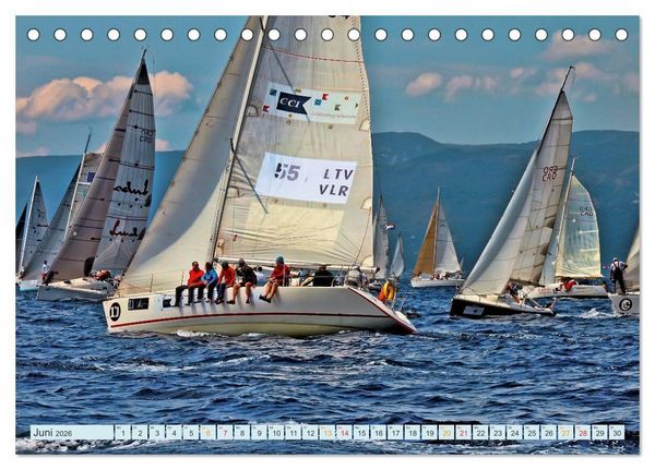 Produktbild: Segeln, Freiheit erleben (Tischkalender 2026 DIN A5 quer), CALVENDO Monatskalender