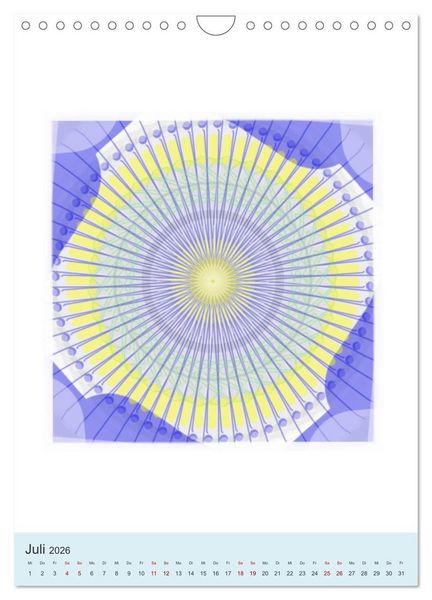 Produktbild: Transluzent-Mandalas (Wandkalender 2026 DIN A4 hoch), CALVENDO Monatskalender