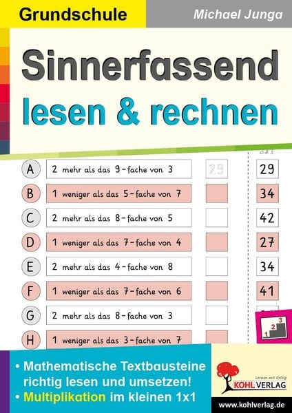 Produktbild: Sinnerfassend lesen und rechnen / Multiplikation