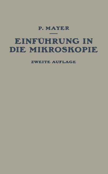 Produktbild: Einf&uuml;hrung in die Mikroskopie