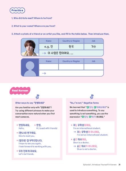 Produktbild: Easy Korean with BTS - for Basic Learners (Studentbook & Workbook)