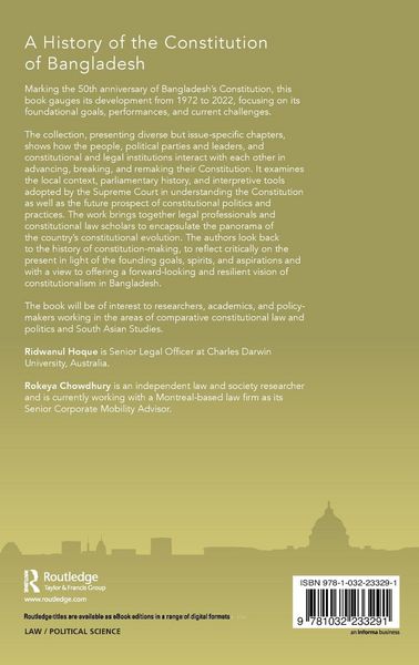 Produktbild: A History of the Constitution of Bangladesh