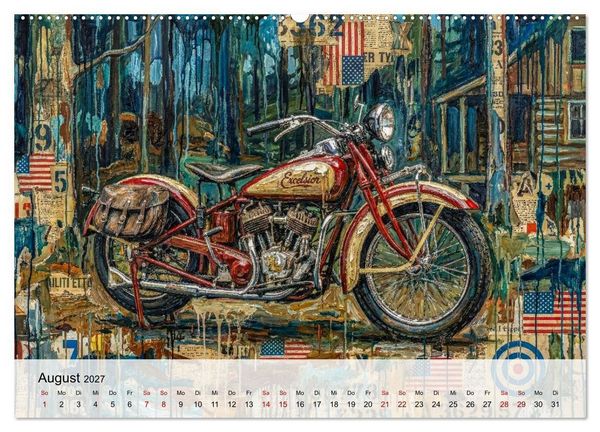 Produktbild: Kult-Motorr&auml;der der USA (hochwertiger Premium Wandkalender 2027 DIN A2 quer), Kunstdruck in Hochglanz