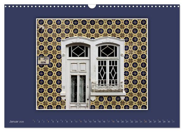 Produktbild: Azulejo-Fassaden in Portugal (Wandkalender 2026 DIN A3 quer), CALVENDO Monatskalender