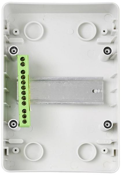Produktbild: Sygonix SY-5491850 Kleinverteiler Aufputz Anzahl Teilungen = 4 Anzahl Reihen = 1 Inhalt 1St.