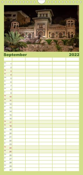 Produktbild: Familienplaner Andalusien - die Wiege vieler spanischer Traditione (Wandkalender 2022 , 21 cm x 45 cm, hoch)