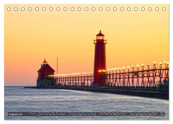 Produktbild: Great Lakes - Die gro&szlig;en Seen (Tischkalender 2026 DIN A5 quer), CALVENDO Monatskalender
