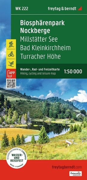 Produktbild: freytag & berndt Wanderkarte WK 222 Biosph&auml;renpark Nockberge, Millst&auml;tter See - Bad Kleinkirchheim - Turracher H&ouml;he 1:50.000