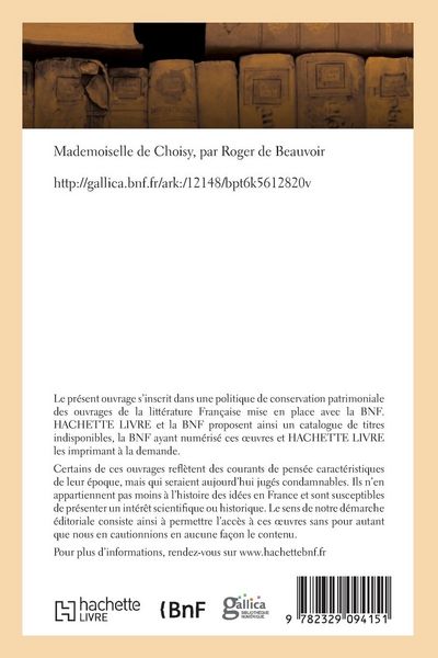 Produktbild: Mademoiselle de Choisy