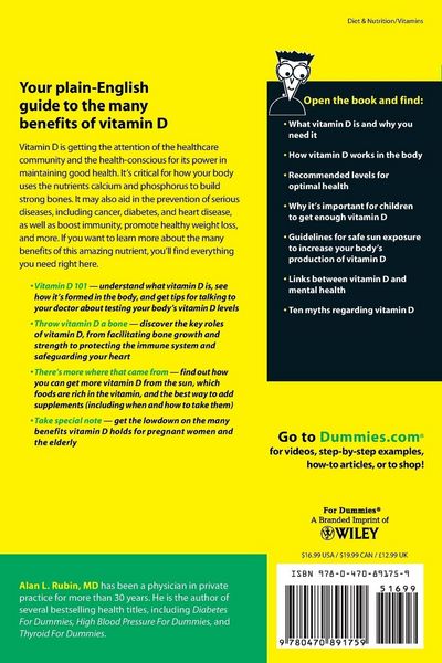 Produktbild: Vitamin D For Dummies