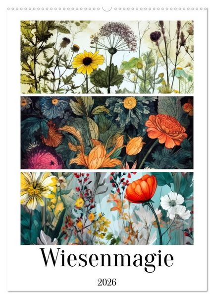Produktbild: Wiesenmagie (Wandkalender 2026 DIN A2 hoch), CALVENDO Monatskalender
