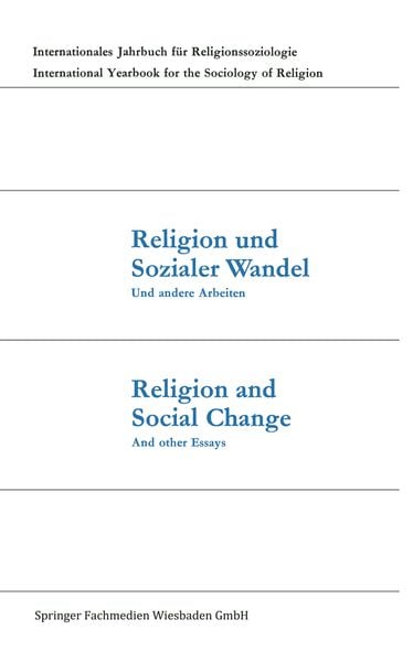 Produktbild: Religion und Sozialer Wandel Und andere Arbeiten / Religion and Social Change And other Essays