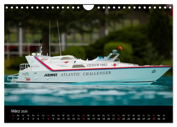 Produktbild: Modellboote in ihrem Element (Wandkalender 2026 DIN A4 quer), CALVENDO Monatskalender