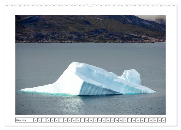 Produktbild: Gr&ouml;nland - eisige Landschaften im Prins Christian Sund (Wandkalender 2026 DIN A2 quer), CALVENDO Monatskalender