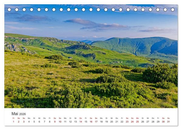 Produktbild: Siebenb&uuml;rgen und das Fagaras Gebirge (Tischkalender 2026 DIN A5 quer), CALVENDO Monatskalender