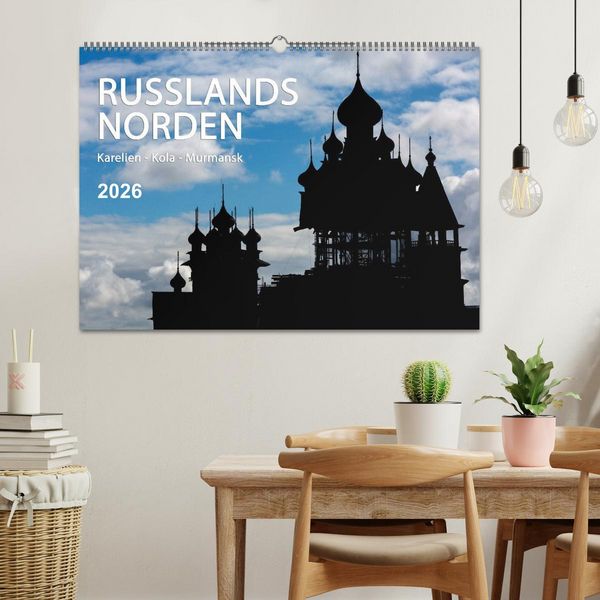 Produktbild: Russlands Norden 2026 (Wandkalender 2026 DIN A2 quer), CALVENDO Monatskalender