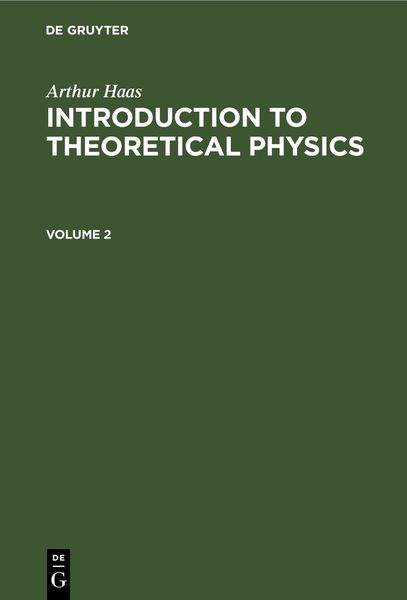 Produktbild: Introduction to Theoretical Physics. Volume 2