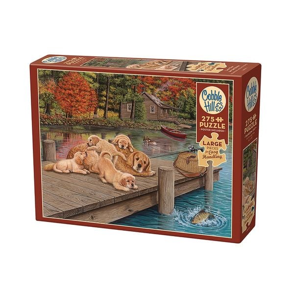 Produktbild: Cobble Hill Golden Retriever am Steg 275 Teile