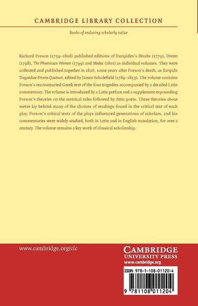 Produktbild: Euripidis Tragoediae Priores Quatuor