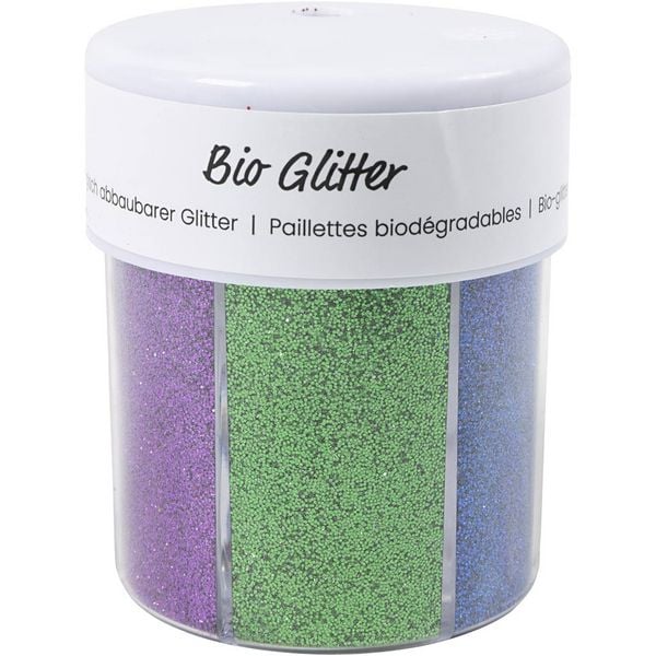Produktbild: Creativ Company Bio Sparkles, sortierte Farben, 6x28 ml/ 1 Dose