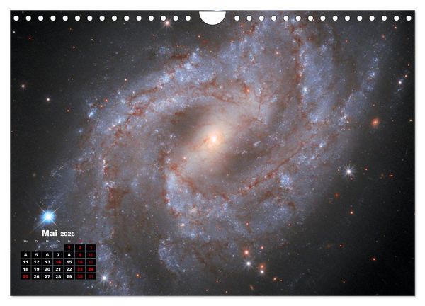 Produktbild: Hubble - 35 Jahre atemberaubende Aufnahmen (Wandkalender 2026 DIN A4 quer), CALVENDO Monatskalender