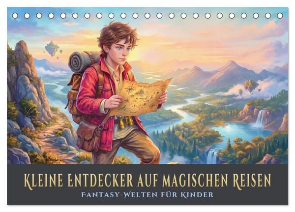 Produktbild: Kleine Entdecker auf magischen Reisen - Fantasy-Welten f&uuml;r Kinder (Tischkalender 2027 DIN A5 quer), CALVENDO Monatskalender