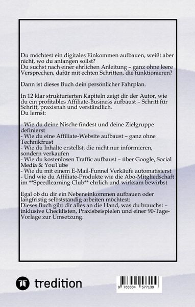 Produktbild: Affiliate Marketing Meisterplan