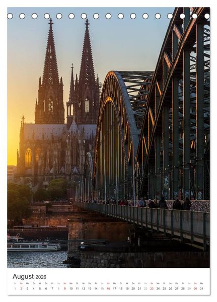 Produktbild: K&ouml;lner Dom - Blickwinkel auf ein Wahrzeichen (Tischkalender 2026 DIN A5 hoch), CALVENDO Monatskalender