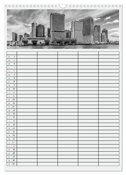 Produktbild: NEW YORK CITY Teamplaner (Wandkalender 2026 DIN A3 hoch), CALVENDO Monatskalender