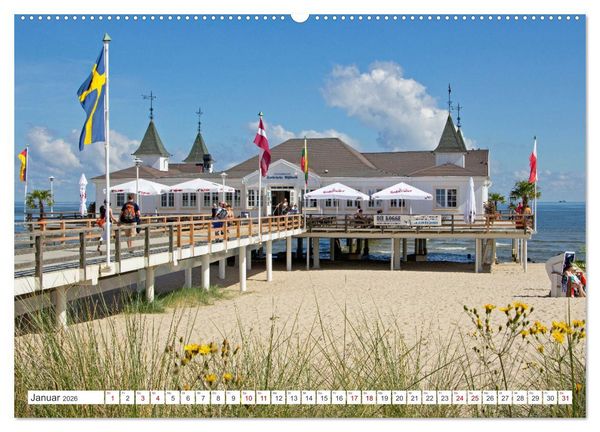 Produktbild: Insel Usedom - Wellen, Strand und mehr (hochwertiger Premium Wandkalender 2026 DIN A2 quer), Kunstdruck in Hochglanz