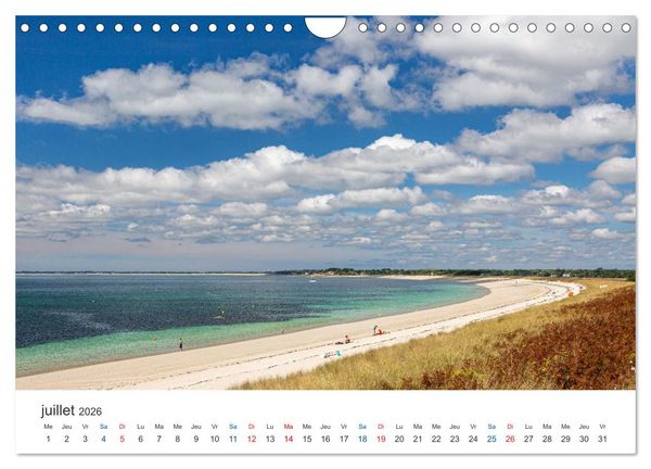 Produktbild: Cornouaille &Agrave; la d&eacute;couverte du Sud-Ouest de la Bretagne (Calendrier mural 2026 DIN A4 vertical), CALVENDO calendrier mensuel