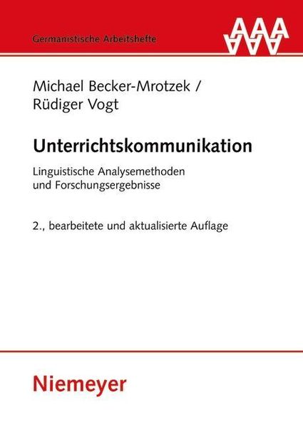 Produktbild: Unterrichtskommunikation