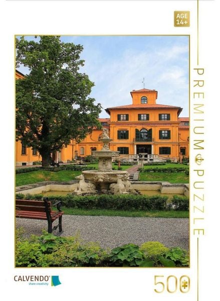 CALVENDO Puzzle Münchner Lenbachhaus und Garten | 500 Teile Lege-Größe 48 × 36 cm Foto-Puzzle für Erwachsene