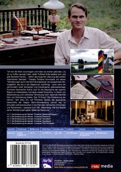 Produktbild: 200 Jahre Theodor Fontane - Die Entdeckung der Heimat [2 DVDs]