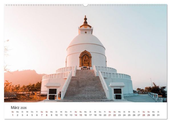 Produktbild: Nepal - Eine bezaubernde Reise nach Asien. (hochwertiger Premium Wandkalender 2026 DIN A2 quer), Kunstdruck in Hochglanz