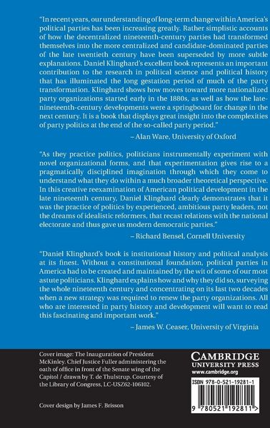 Produktbild: The Nationalization of American Political Parties, 1880-1896