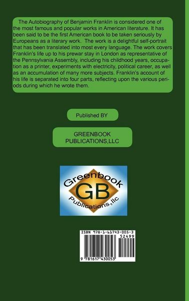 Produktbild: The Autobiography Of Ben Franklin