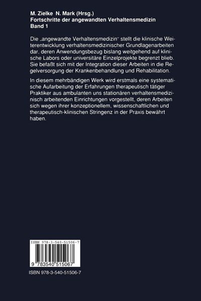 Produktbild: Fortschritte der angewandten Verhaltensmedizin