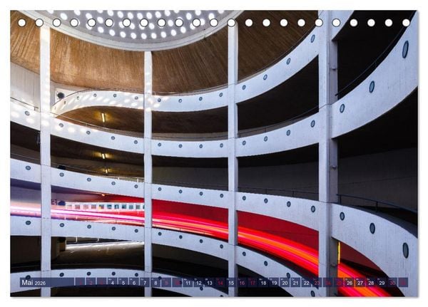 Produktbild: Funktion und &Auml;sthetik - Architektur f&uuml;r Mobilit&auml;t (Tischkalender 2026 DIN A5 quer), CALVENDO Monatskalender